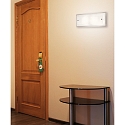 Fabas Luce Wandleuchte MAGGIE, E27, Metall / Glas, wei�, 50 x 20cm