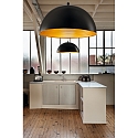 Fabas Luce Fabas Luce DINGLE Pendant luminaire, E27, black/gold