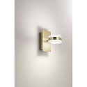 Fabas Luce LED Wandleuchte DUNK, 2x8W, 3000K, IP20, Messing satiniert