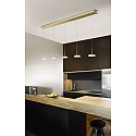 Fabas Luce LED Pendelleuchte DUNK, 5x8W, 3000K, IP20, Messing satiniert