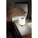Fabas Luce Fabas Luce SIMI LED Table lamp, 8W, nickel satin / white