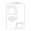 Fabas Luce LED Deckenleuchte GALAXY, 26cm, 12W, 4000K, IP20, wei�