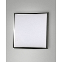 Fabas Luce LED Bad-Deckenleuchte DESDY, IP54 IK10, eckig, 24 x 24cm, 23W 3000K 2272lm, schaltbar, Aluminium / PC, schwarz