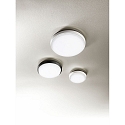 Fabas Luce Fabas Luce OLLY LED Ceiling luminaire, IP54, aluminum, white, � 30cm