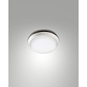 Fabas Luce OLLY LED Ceiling luminaire, IP54, aluminum, white, � 18cm
