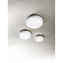 Fabas Luce Fabas Luce OLLY LED Ceiling luminaire, IP54, aluminum, white, � 18cm