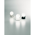 Fabas Luce GRAVITY LED Tischleuchte, 5W, Glas wei�, schwarz