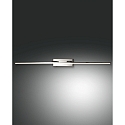 LED Wall luminaire NALA, 1x 15W, 3000K, 1350lm, IP44, chromed