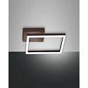 LED Decken-/Wandleuchte BARD, 30cm, 22W, 3000K, 2160lm, IP20, dimmbar, rostbraun