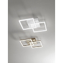 Fabas Luce Fabas Luce BARD LED Ceiling luminaire 45x45cm, white