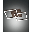 LED Decken-/Wandleuchte BARD, 45cm, 39W, 3000K, 3880lm, IP20, dimmbar, rostbraun
