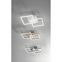 Fabas Luce LED Ceiling luminaire BARD Wall luminaire, 39W, 4000K, 4050lm, IP20, anthracite, Smartluce compatible