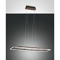 LED Pendelleuchte BARD, 52W, 3000K, 5180lm, IP20, dimmbar, rostbraun