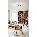Fabas Luce LED Deckenleuchte BARD, 45cm, 39W, 3000K, 3880lm, IP20, dimmbar, rostbraun