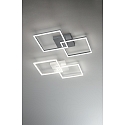 Fabas Luce LED Ceiling luminaire BARD, 1x 52W, 3000K, 4680lm, IP20, white