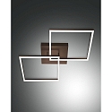 LED Deckenleuchte BARD, 65cm, 52W, 3000K, 5180lm, IP20, dimmbar, rostbraun