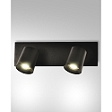 Spot MODO, GU10, 2-flammig, IP20, schwarz