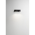 Fabas Luce Spot MODO, GU10, 2-flammig, IP20, schwarz
