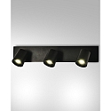Spot MODO, GU10, 3-flammig, IP20, schwarz