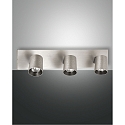 Spotleuchte MODO, IP20, 3-flammig, 3x GU10 max. 35W, dreh- und schwenkbar, Aluminium geb�rstet