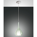 Pendelleuchte LILA, E27, 1-flammig, IP20, transparent, gr�n