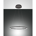 LED Pendant luminaire GIOTTO, incl. Smartluce, 2x 18W, 3000K, 3240lm, IP20, black