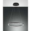 LED Pendant luminaire GIOTTO, 2x 18W, 3000K, 3240lm, IP20, black
