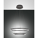 LED Pendant luminaire GIOTTO, incl. Smartluce, 1x 52W, 3000K, 4680lm, IP20, black