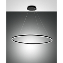 LED Pendelleuchte GIOTTO, IP20, 60W 3000K 6300lm, Smartluce kompatibel, schwarz