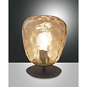 Table lamp GISELLA, E27, 1x 40W, IP20, amber