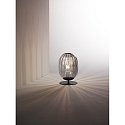 Fabas Luce Table lamp INFINITY, E27, 1x 40W, IP20, gray transparent