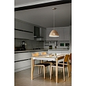 Fabas Luce Pendelleuchte CASALE, E27 max. 40W, H�he verstellbar, Metall / Keramik, Khaki