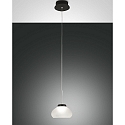 LED Pendant luminaire ARABELLA, incl. Smartluce, 1x 8W, 3000K, 720lm, IP20, height 200cm max., white