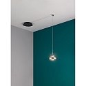 Fabas Luce LED Pendant luminaire ARABELLA, incl. Smartluce, 1x 8W, 3000K, 720lm, IP20, height 200cm max., amber