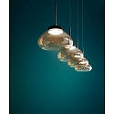 Fabas Luce LED Pendant luminaire ARABELLA 1, 4x 8W, 3000K, 2880lm, IP20, amber