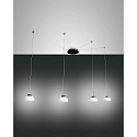 LED Pendant luminaire ARABELLA 2, incl. Smartluce, 4x 8W, 3000K, 2880lm, IP20, white