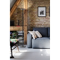 Fabas Luce LED Stehleuchte IDEAL, 35W, 3000/4000/5000/6000K, 3500lm, IP20, dimmbar, schwarz