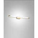 Fabas Luce LED Wall luminaire RAPALLO, 1x 14W, 3000K, 1470lm, IP44, satin brass