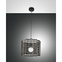 pendant luminaire GLICINE 1 flame E27 IP20, black
