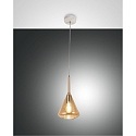 pendant luminaire TRIS 1 flame E27 IP20, amber, white