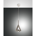 pendant luminaire TRIS 1 flame E27 IP20, grey, transparent, white, fum�