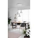 Fabas Luce pendant luminaire TRIS 3 flames E27 IP20, grey, transparent, white, fum�