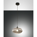 pendant luminaire FIORDALISO E27 IP20, grey, black, transparent, fum�