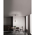Fabas Luce pendant luminaire ASTON E27 IP20, grey, black, transparent, fum�