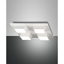LED Deckenleuchte LUCAS, IP20, 4-flammig, 48W 3000K 4160lm, dimmbar, Metall / Acryl, Wei�