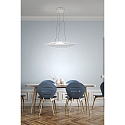 Fabas Luce LED Pendant luminaire VELA, 1x 24W, 3000K, 2160lm, IP20, white, incl. Smartluce