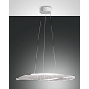 LED Pendant luminaire VELA, 1x 40W, 3000K, 4000lm, IP20, white