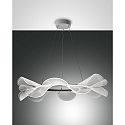 LED Pendant luminaire SYLVIE, 1x 40W, 3000K, 3200lm, IP20, white, incl. Smartluce