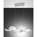 LED Pendant luminaire SYLVIE, 1x 30W, 3000K, 2700lm, IP20, white, incl. Smartluce