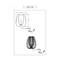 Fabas Luce table lamp CAMP E27 IP20, black dimmable
